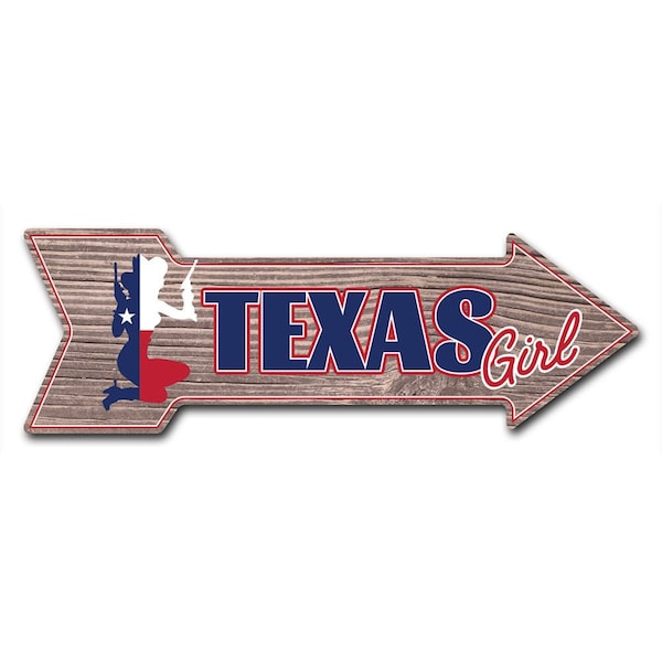 Texas Girl Arrow Decal Funny Home Decor 36in Wide